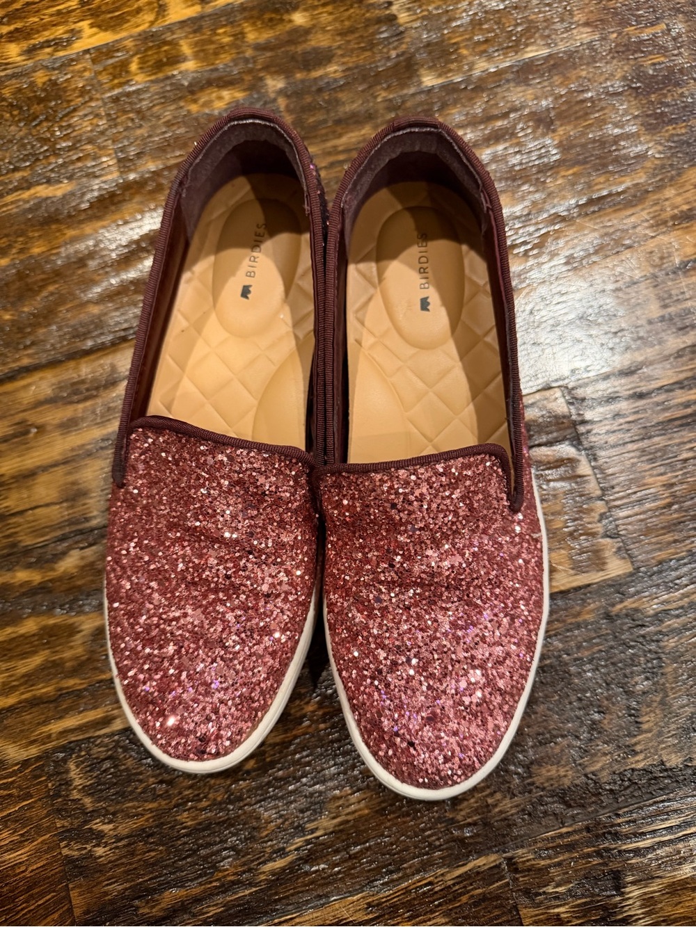 Birdies Rose Pink the swift Glitter Slip-On ombré sneakers
